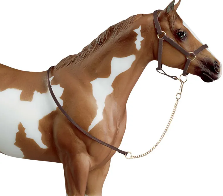 AzUbfMmO_0.webp Clearance REEVES INTERNATIONAL Breyer® Faux-Leather Halter & Lead