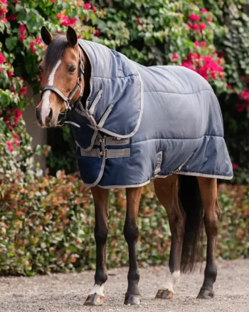 Outlet HORSEWARE ® Ireland Amigo® Ripstop Insulator Stable Pony Plus Blanket - 200G Navy/Titanium Grey