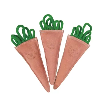 Clearance SHIRE HORSE Dover Dog Carrot Bunch Dog Toy Orange