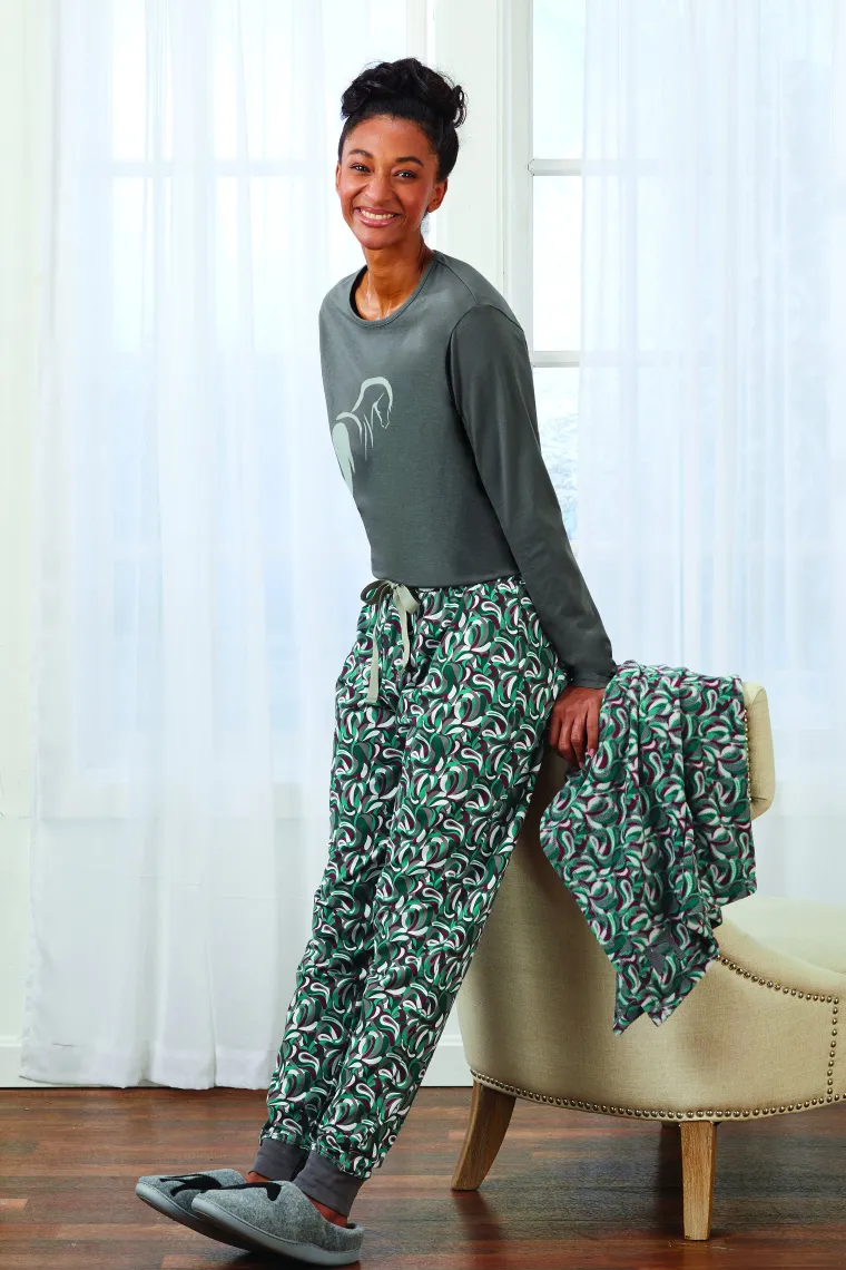 EqhGfNoR_2.webp Outlet KIRSCH Riding Sport™ Hit the Hay Fleece Throw