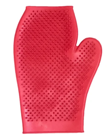 Discount SHIVAM DS Rubber Grooming Glove Red