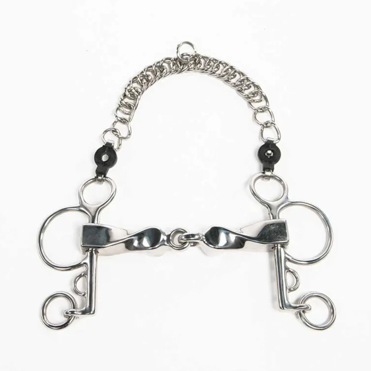 GhzGlRmS_0.webp Hot PARTRADE Metalab Jointed Twisted Short Lever Pelham Bit Stainless Steel