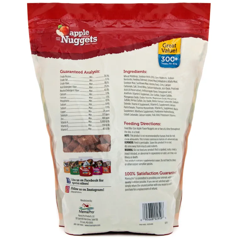 GjobWHNY_2.webp New ANIMAL HEALTH INT Manna Pro® Bite-Size Nuggets - 4 lb
