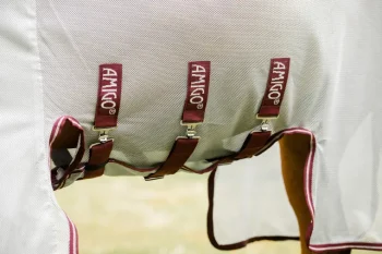 Outlet HORSEWARE ® Ireland Amigo® Bug Buster® with No-Fly Zone™ Silver/Burgundy