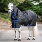 Clearance HORSEWARE ® Ireland Amigo® Ripstop 900D 200 Grams Plus Pony Turnout Black/Classic Blue
