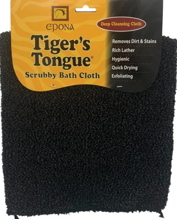 Hot EPONA LTD Epona Tiger’s Tongue® Scrubby Bath Cloth Black
