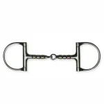 Best PARTRADE Metalab Jointed with Copper Rollers D-ring Snaffle Bit Stainless Steel