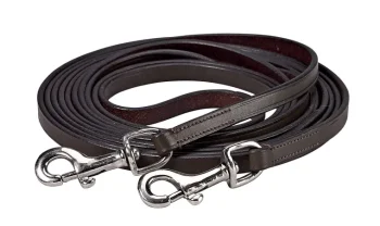 Clearance KINGS INTERNATIONAL Suffolk™ Draw Reins with Snaps Brown