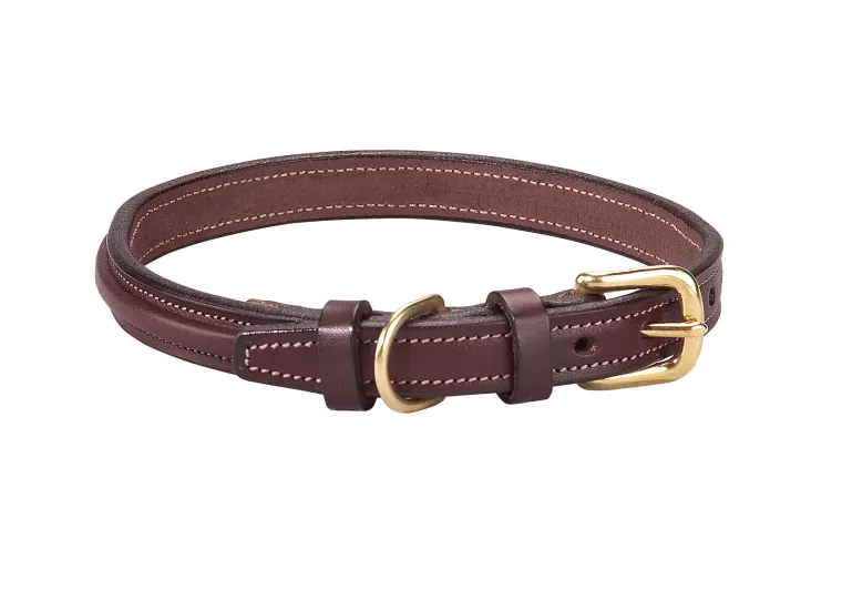 NNUOmHvc_0.webp Outlet TORY LEATHER Narrow Square-Raised Dog Collar with Nameplate Space