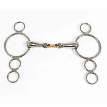 Best PARTRADE Metalab Double Jointed French Link Continental Gag Bit Stainless Steel