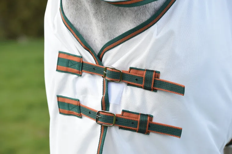 OJKowZnI_2.webp Fashion WEATHERBEETA ® ComFiTec™ Tyro Mesh Combo Neck Sheet White/Green/Burnt Orange