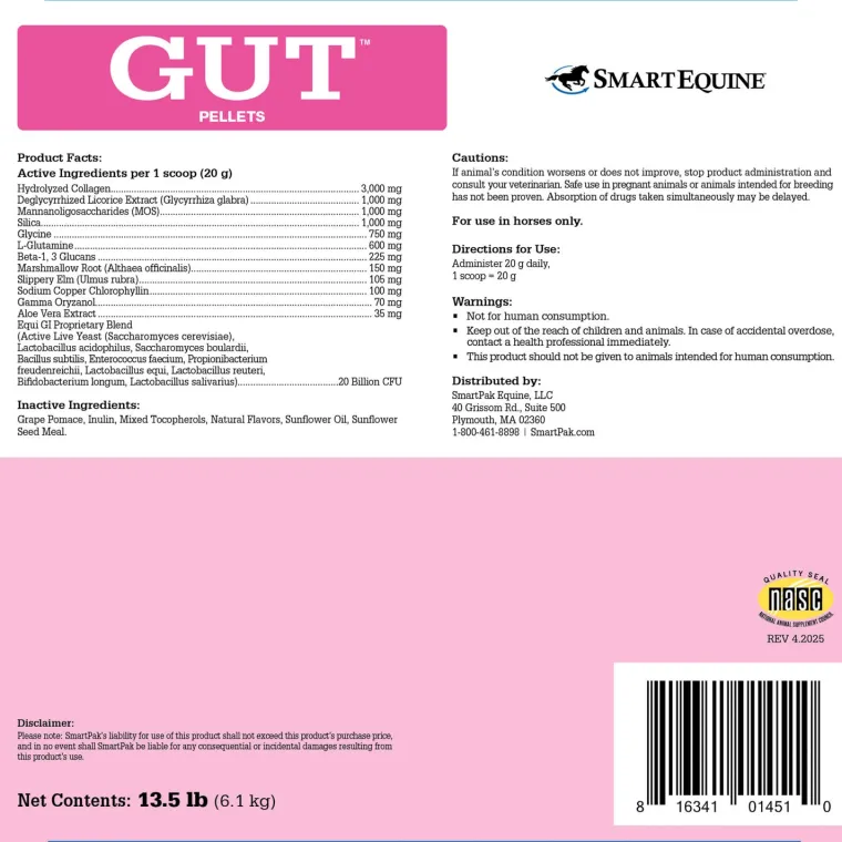 QkUYJBGU_1.webp Fashion SMARTPAK GUT™ Pellets by SmartEquine™ - 13.5 lbs
