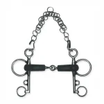 Hot PARTRADE Metalab Solid Jointed Rubber Pelham Bit Stainless Steel