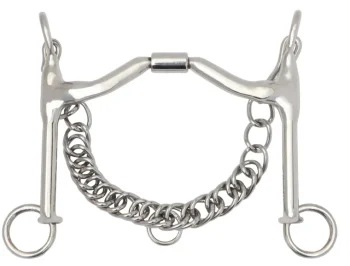 Outlet TOKLAT ORIGINALS Myler® Low Wide Ported Weymouth MB 15PB Stainless Steel