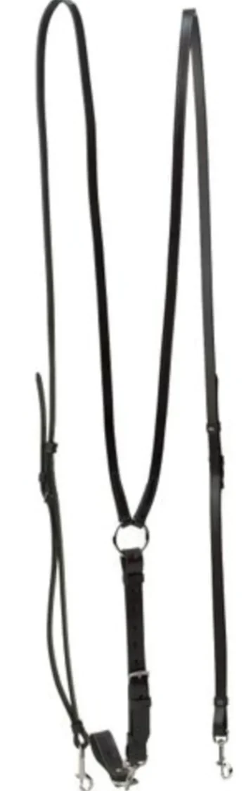 Clearance TORY LEATHER Company Deluxe Vienna Sliding Side Reins with Girth Loop