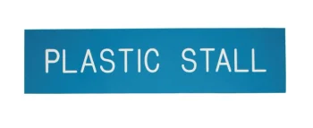 Fashion DOVER DROPSHIP Plastic Stall Plate - 1 or 2 lines