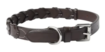 Sale PUSHKAR INTL Rider’s International™ Laced Rein Dog Collar Brown