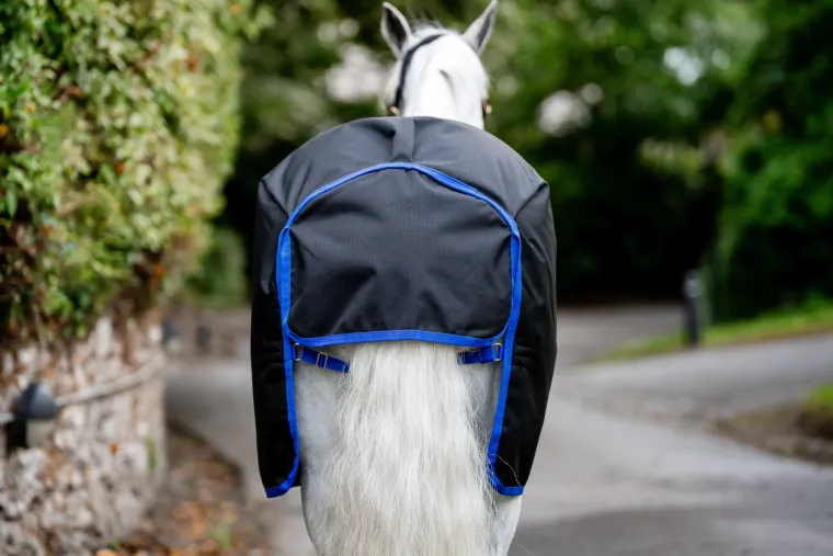 UPEXQlKS_4.webp Outlet HORSEWARE ® Ireland Amigo® Ripstop 900D 200 Gram Standard Neck Pony Turnout Black/Classic Blue