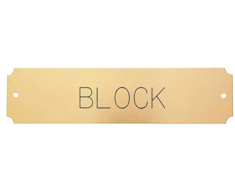 UwDAOSTp_0.webp Hot CRW Notched Brass Stall Plate - 1 or 2 lines