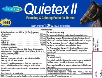 Sale ANIMAL HEALTH INT Farnam® Quietex II™ Focusing & Calming Paste