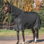 New BACK ON TRACK BOT LL Back on Track® Obsidian 150G Turnout Blanket with Neck Cover Black