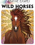 Clearance SKYHORSE PUBLISHING Creative Escapes Coloring Book: Wild Horses
