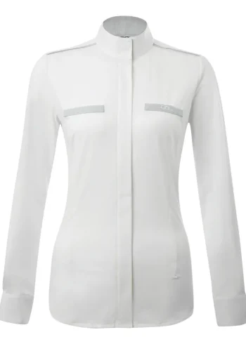Hot HORSEWARE AA® Ladies’ Monaco Dress Shirt White/Grey