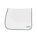 Best SADDLERY BRANDS INTL Arena Dressage Pad White/Green