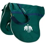 Outlet SADDLERY BRANDS INTL Arena Saddle Bag Dark Green/Navy/White/Caramel