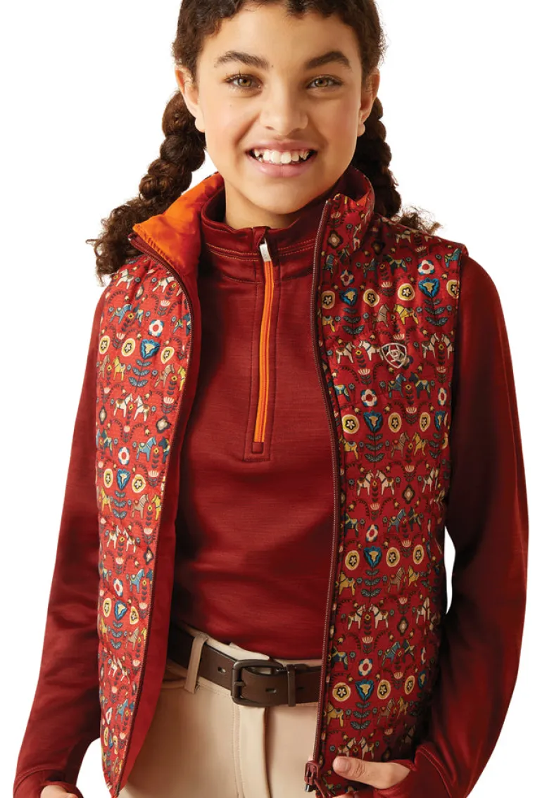 ariat-kids-bella-reversible-in-qyBZgoLj-2.webp Hot ARIAT-APPAREL Ariat® Kids’ Bella Reversible Insulated Vest Dala Horse/Arctic