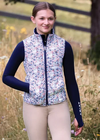 Sale ARIAT-APPAREL Ariat® Kids’ Bella Reversible Vest Posey Pony Print