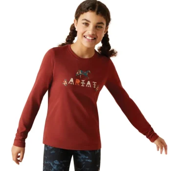 Hot ARIAT-APPAREL Ariat® Kids’ Blossom Pony Tee Fired Brick