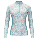 Best ARISTA EQUESTRIAN Arista® Ladies’ Viva Quarter-Zip Long Sleeve Shirt Light Verdigris