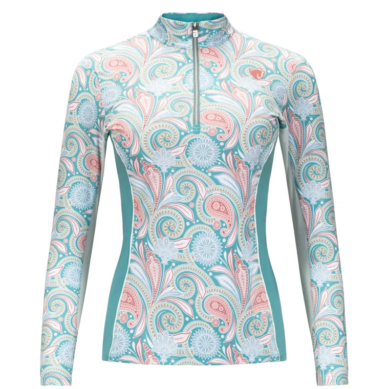 arista-ladies-viva-quarter-zip-dtrgzfiD-0.webp Best ARISTA EQUESTRIAN Arista® Ladies’ Viva Quarter-Zip Long Sleeve Shirt Light Verdigris