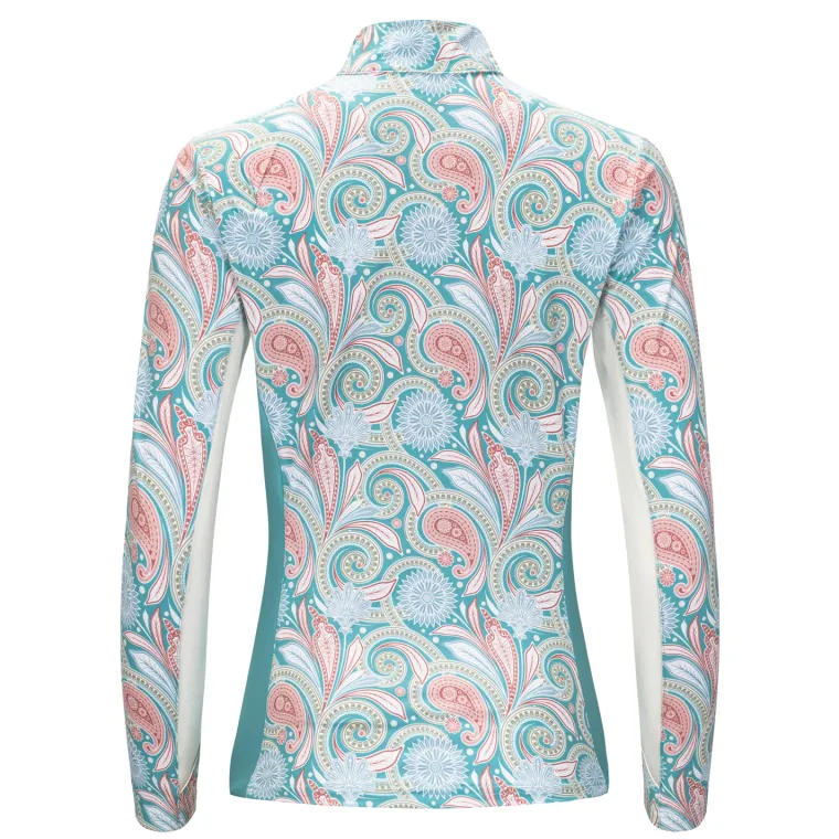 arista-ladies-viva-quarter-zip-dtrgzfiD-3.webp Best ARISTA EQUESTRIAN Arista® Ladies’ Viva Quarter-Zip Long Sleeve Shirt Light Verdigris