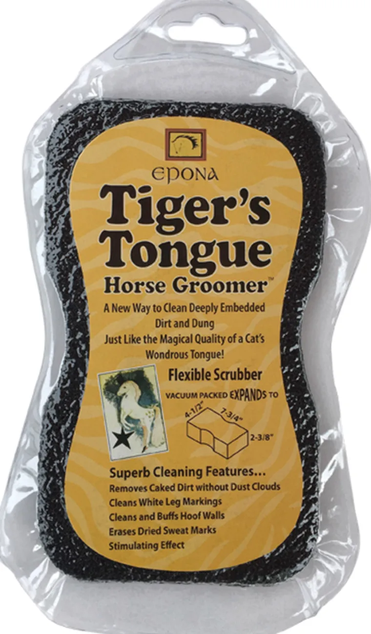 bUZkaRap_0.webp New EPONA LTD Epona Tigers Tongue Scrubber Black