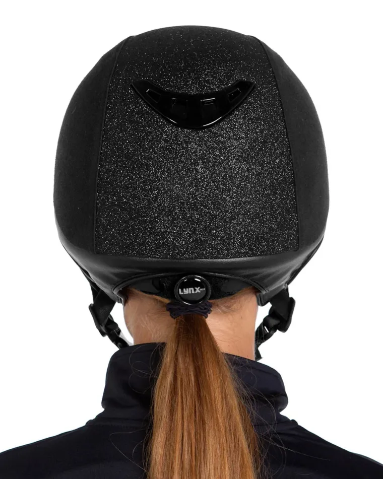 back-on-track-lynx-micromocca-zGEIBiMS-1.webp Sale BACK ON TRACK BOT LL Back On Track® Lynx Micromocca Riding Helmet Black