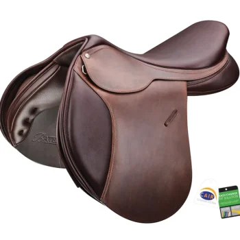 Clearance SADDLERY BRANDS INTL Bates Caprilli Close Contact Classic Saddle Brown