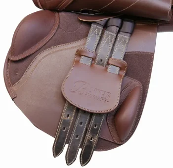 Discount SADDLERY BRANDS INTL Bates Elevation® Deep Seat+ Saddle Havana Brown Covered Leather
