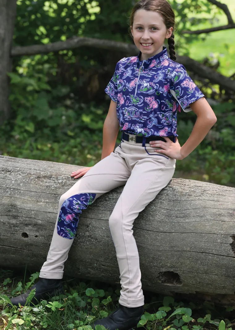 belle-bow-equestrian-children-ILEPzwzn-3.webp Discount BELLE AND BOW EQSTRN Belle & Bow Equestrian Children’s Short Sleeve Sun Shirt