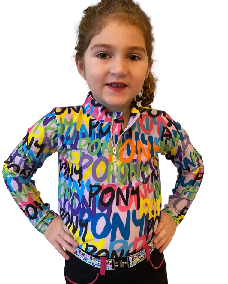 belle-bow-equestrian-children-bxkbJzlS-0.webp Online BELLE AND BOW EQSTRN Belle & Bow Equestrian Children’s Long Sleeve Sun Shirt