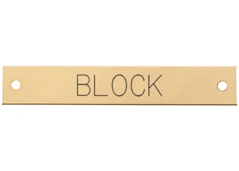 Best DOVER DROPSHIP Beveled Edge Halter Nameplate - 3 Lines