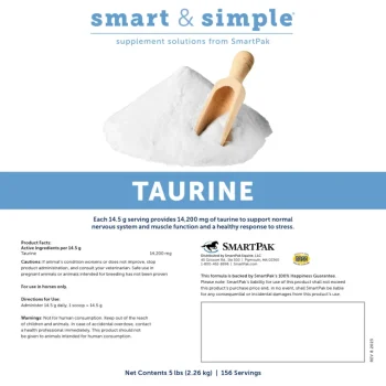 Outlet SMARTPAK Smart & Simple® Taurine Powder by SmartEquine™ - 5 lbs