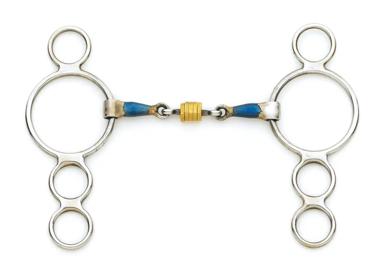 centaur-blue-steel-double-join-svUroByH-0.webp Hot ERS Centaur® Blue Steel Double-Jointed Disc 3-Ring Gag Bit Stainless