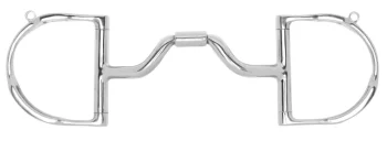 Sale TOKLAT ORIGINALS Myler® Ported Barrel Medium English D-Ring MB 33 with Hooks Stainless Steel