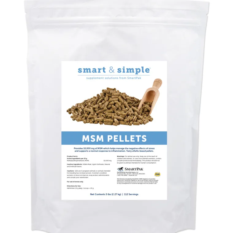 cuOVAYGR_0.webp Sale SMARTPAK SmartEquine™ Smart & Simple® MSM Pellets - 5 lbs.