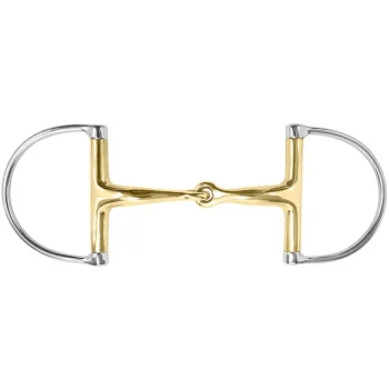 Best INT RIDING HELMET Curved Mouth Hunter D-Ring Bit German Silver