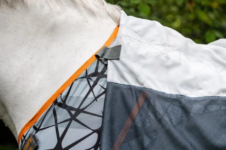 dJDzuYzU_2.webp Discount HORSEWARE ® Ireland Amigo® Camo Fly Sheet Grey/Orange