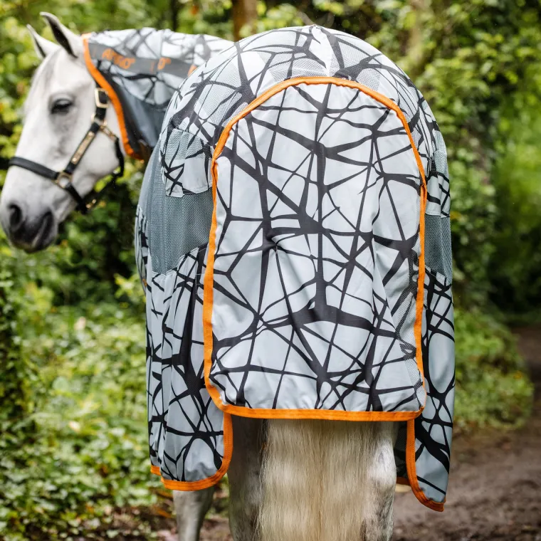 dJDzuYzU_5.webp Discount HORSEWARE ® Ireland Amigo® Camo Fly Sheet Grey/Orange