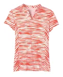 Sale KIRSCH Dover Saddlery® Ladies’ Notch-V Stripe Short Sleeve Shirt